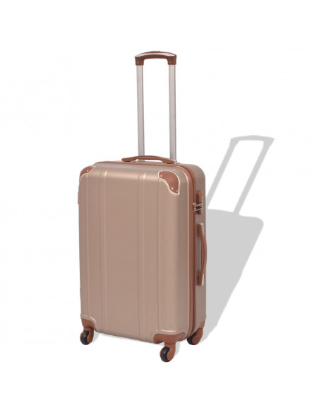 4 Pz. Set di Trolley Rigidi Color Champagne