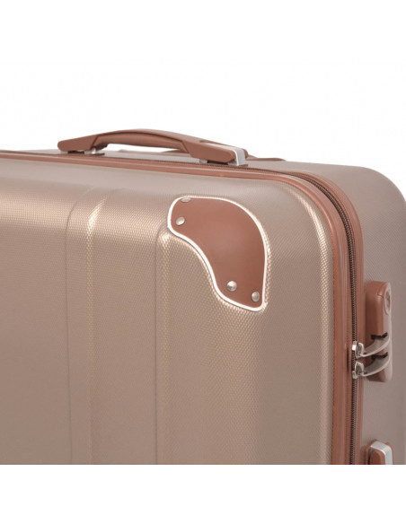 4 Pz. Set di Trolley Rigidi Color Champagne