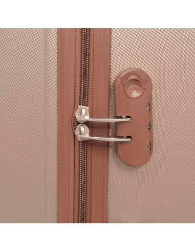 4 Pz. Set di Trolley Rigidi Color Champagne