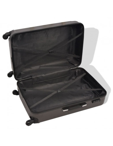 4 Pz. Set di Trolley Rigidi Antracite