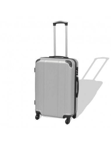 4 Pz. Set di Trolley Rigidi Argento