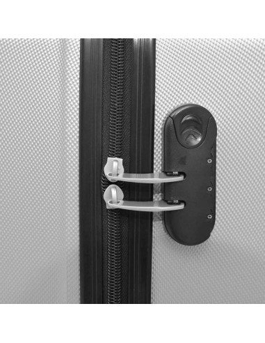 4 Pz. Set di Trolley Rigidi Argento