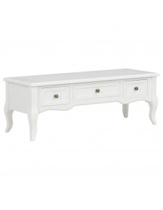 280048  Mobile Porta TV Bianco 100x35x35 cm in Legno