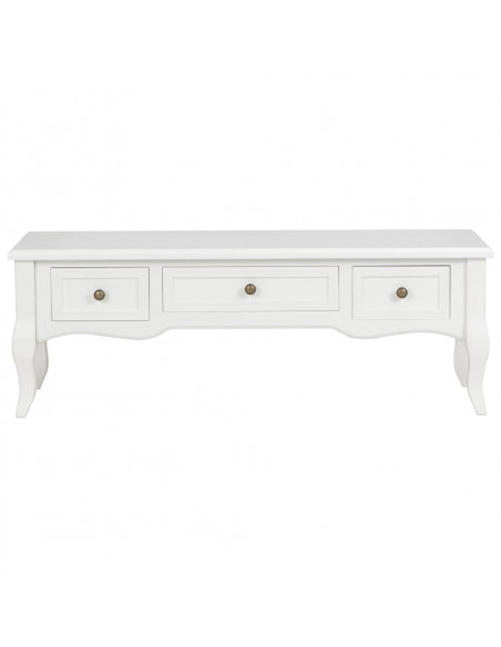 280048  Mobile Porta TV Bianco 100x35x35 cm in Legno