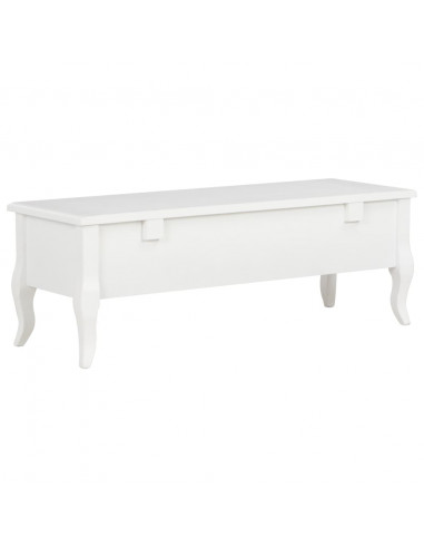 280048  Mobile Porta TV Bianco 100x35x35 cm in Legno