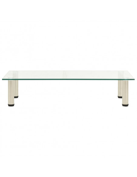 322766  TV Stand Transparent 80x35x17 cm Tempered Glass
