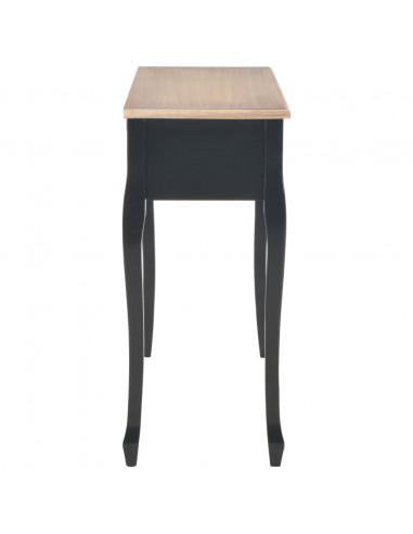 280046  Dressing Console Table with 3 Drawers Black