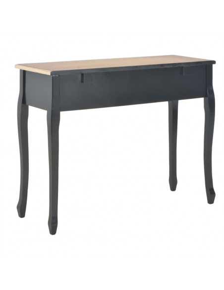 280046  Dressing Console Table with 3 Drawers Black