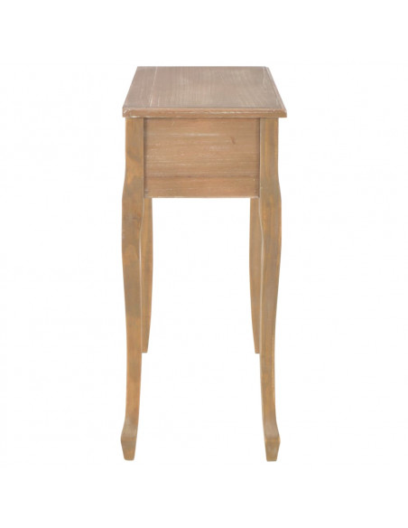 280047  Dressing Console Table with 3 Drawers Brown