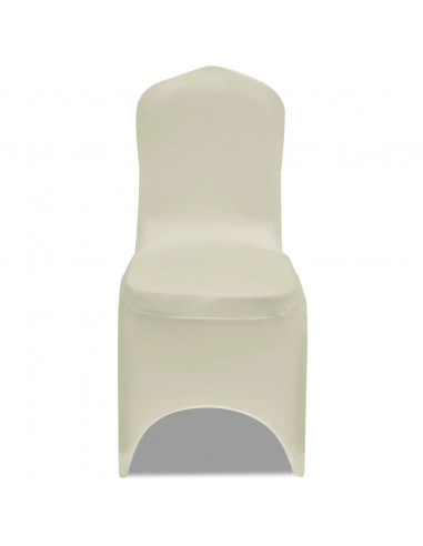 100 pz Fodera per Sedie in Tessuto Elasticizzato Crema