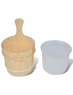 Accessori Spa Secchio Cucchiaio Clessidra Termoigrometro 5 pz 2