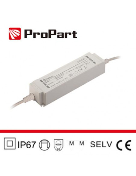 BIANCO ALIMENTATORE IP67 24V 60W 2.5A SIZE:163*43*33MM
