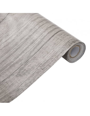 Adesivo per Mobili Autoadesivo Aspetto Legno 90x500 cm in PVC