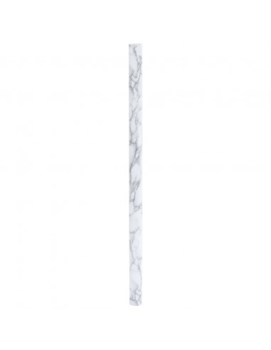 Adesivo per Mobili Autoadesivo Bianco Marmoreo 90x500 cm in PVC