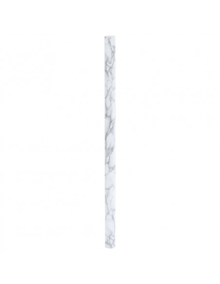 Adesivo per Mobili Autoadesivo Bianco Marmoreo 90x500 cm in PVC