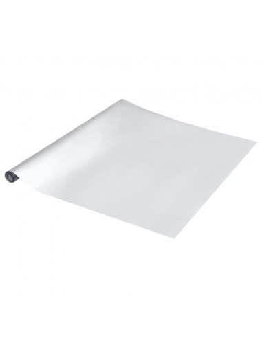 Adesivo per Mobili Autoadesivo Argento 90x500 cm in PET