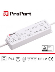 Bianco con tappi rossi Alimentatore IP44 24V 100W 4.16A Size:158*51*18mm