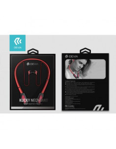 AURICOLARI DEVIA BLUETOOTH SPORT CON ARCHETTO MAGNETICO ROSSO