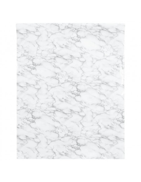 Adesivi per Mobili Autoadesivi Bianco Marmoreo 90x500 cm in PVC