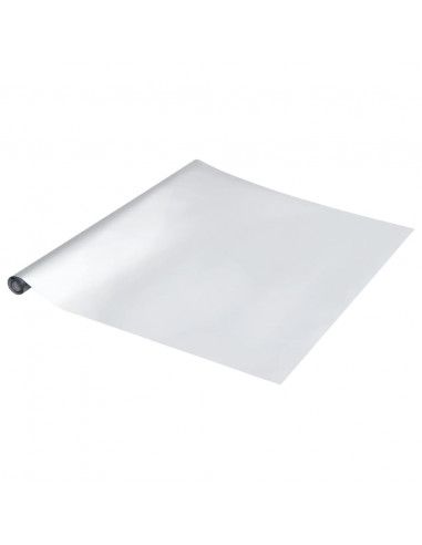 Adesivi per Mobili Autoadesivi Argento 90x500 cm in PET