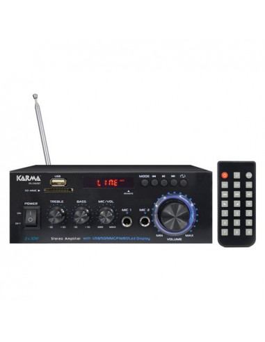 Amplificatore PA Karma PA 2362BT 2x30W Black Black