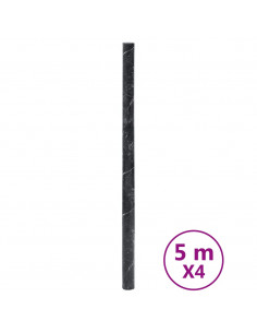 Adesivi per Mobili Autoadesivi Nero Marmoreo 90x500 cm in PVC