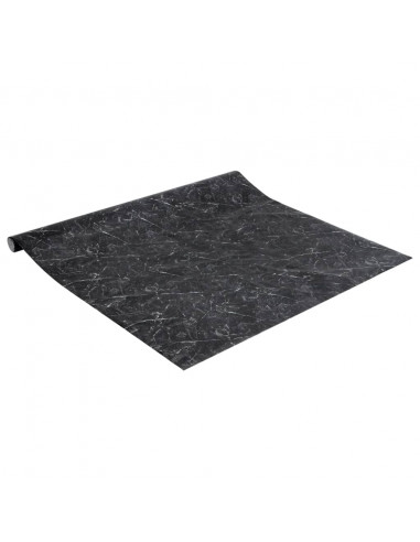 Adesivi per Mobili Autoadesivi Nero Marmoreo 90x500 cm in PVC