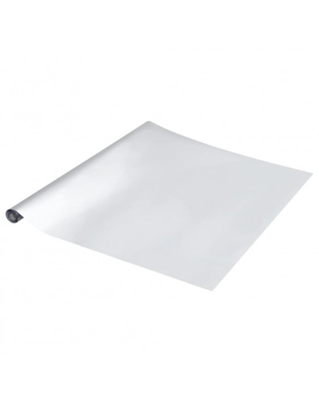 Adesivi per Mobili Autoadesivi Argento 90x500 cm in PET