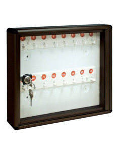 Bacheca chiavi Alubox 23BCN16 VRGH 16 Ganci Grigio ghisa Grigio ghisa