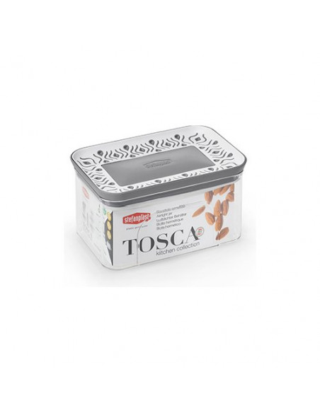 Barattolo Stefanplast 55554 TOSCA Ermetico Grigio Grigio