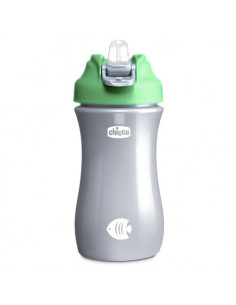 Bicchiere bimbo Chicco 0000692030000 Pop Up +2Anni Verde e Grigio Verd