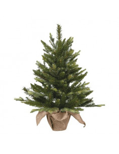 Albero Natale Amicasa 008401 Con Base Iuta Verde Verde