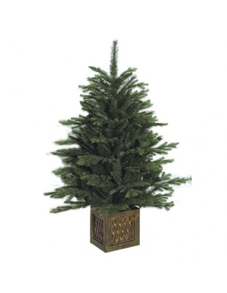 Albero Natale Amicasa 008351 Con Vaso Verde Verde