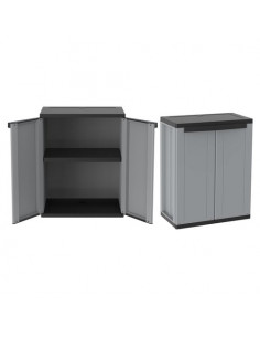 Armadio plastica Terry 1002821 J LINE 68 Grigio chiaro e scuro Grigio