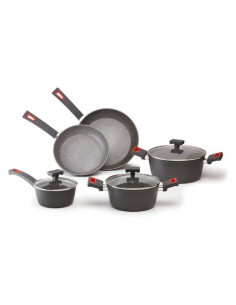 Batteria pentole Ghidini Cipriano 2293 VIVÃ Grigio scuro Grigio scuro