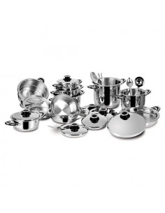 Batteria pentole Lagostina 010500000003 DIETETICA Acciaio lucido Accia