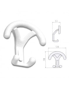 Appendiabiti GHIDINI 946690007 DUMBO Bianco lucido Bianco lucido