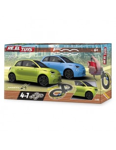 Batteria Abarth 500e 1:43 Set pista Re. El Toys 0917