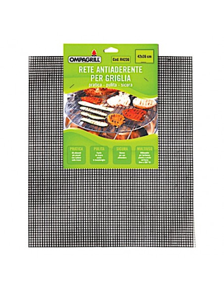 Antiaderente griglia Ompagrill R4236 Nero Nero
