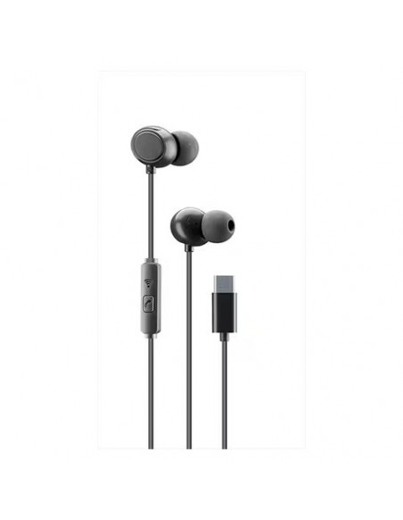 Auricolari microfono filo Cellular Line AUINEARTYPECK CLOUD Nero Nero