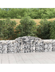 Cesto Gabbione ad Arco 300x50x60/80 cm Ferro Zincato