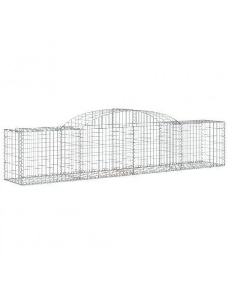 Cesto Gabbione ad Arco 300x50x60/80 cm Ferro Zincato