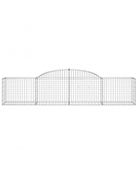 Cesto Gabbione ad Arco 300x50x60/80 cm Ferro Zincato