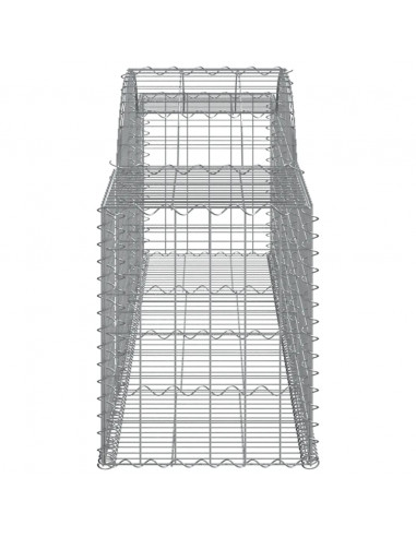 Cesto Gabbione ad Arco 300x50x60/80 cm Ferro Zincato