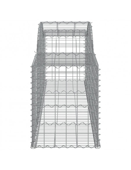 Cesto Gabbione ad Arco 300x50x60/80 cm Ferro Zincato