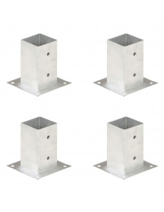 Ancoraggi Pali 4 pz in Metallo Zincato 81 mm 2
