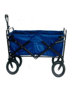 Carrello spiaggia Amicasa Telescopico Nero e Blu Nero e Blu