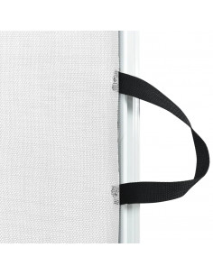 Cancelletto Retrattile per Animali Domestici Bianco 102,5x125cm