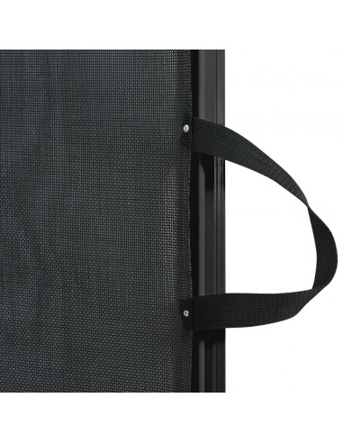 Cancelletto Retrattile per Animali Domestici Nero 117,5x125 cm