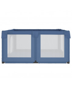 Box per Bambini con 2 Porte Blu Chiaro in Tessuto Oxford